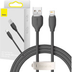 Baseus Kabel USB do Lightning Jelly, 2,4A 1,2m (czarny) - (CAGD000001)