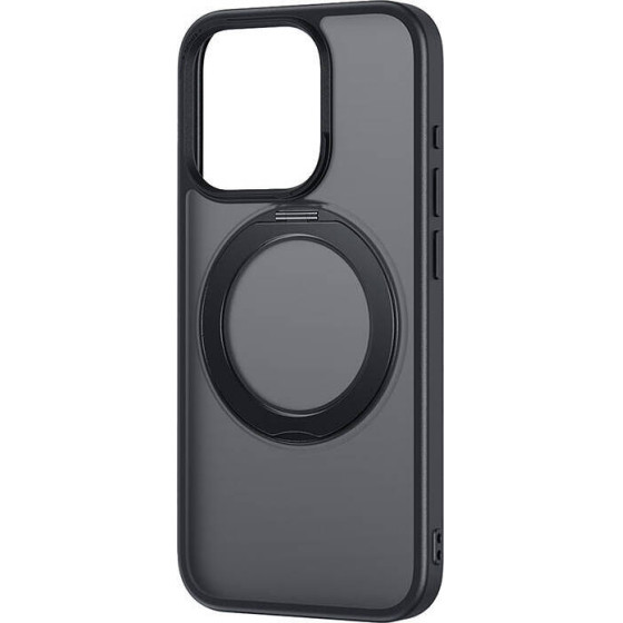 Baseus Phone Case SkyRing Magnetic with Stand for iP 13 Pro + tempered-glass and cleaning kit (black) - (P60161004101-03)