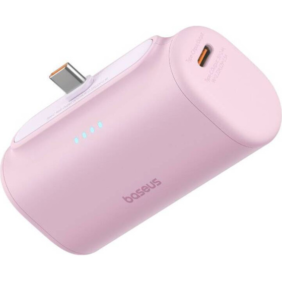 Baseus Powerbank Compact USB-C 5000mAh, 20W (pink) - (P10068306413-00)