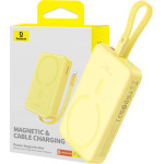 Baseus Powerbank magnetyczny Magnetic Mini 10000mAh, USB-C 20W MagSafe (zolty) - (P10022109Y23-00)