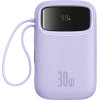 Baseus QPow 2 10000mAh 30W 2xUSB-C powerbank (purple) - (P10055008513-00)