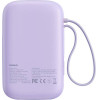 Baseus QPow 2 10000mAh 30W 2xUSB-C powerbank (purple) - (P10055008513-00)