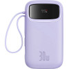 Baseus QPow 2 20000mAh 30W 2xUSB-C powerbank (purple) - (P10055009513-00)