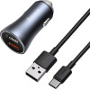 Baseus ��������� ����������� Golden Contactor Pro, 2xUSB, 40W �� ������� USB �� USB-C 1m (����/�����) - (TZCCJD-A0G)