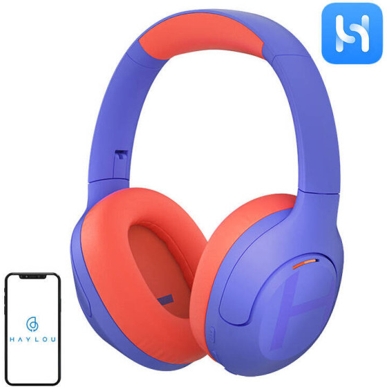Haylou Wireless headphones S35 ANC (violet orange) - (S35 Purple Orange)