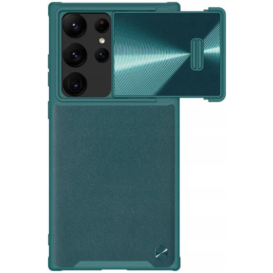 Nillkin CamShield Leather S case for Samsung Galaxy S23 Ultra (Exuberant Green)