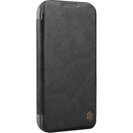 Nillkin Etui Qin Prop Leather iPhone 16 Pro Max (czarny)