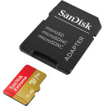 SanDisk Memory card EXTREME microSDXC 128 GB 190/90 MB/s UHS-I U3 ActionCam - (SDSQXAA-128G-GN6AA)