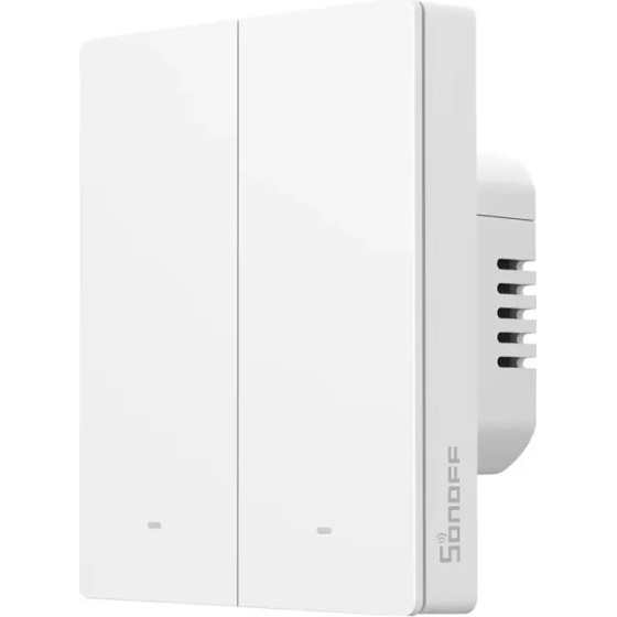 Sonoff WiFi Matter smart wall switch (2-channel, for frame) - (M5-2C-80W)