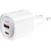 XO ��������� ������ 30W, GaN, 1x USB-C, 1x USB-A - (CE21)