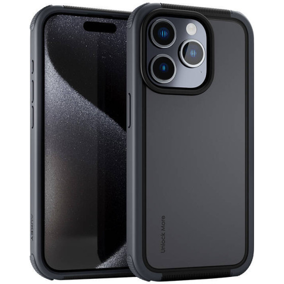 Aukey PC-UG10C Case For Iphone 15 Pro (Dark gray) - (PC-UG10C Dark Gray)