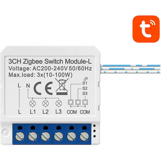 Avatto ������� ���������� ��������� Zigbee ����� �������� Tuya (�����) - (LZWSM16-W3)
