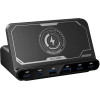 BlitzWolf 160W, 2xUSB-A, 4xUSB-C, 15W Wireless Charger (black) - (BW-S27)