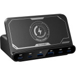 BlitzWolf 160W, 2xUSB-A, 4xUSB-C, 15W Wireless Charger (black) - (BW-S27)