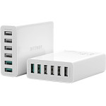 BlitzWolf ��������� BW-S15 6x USB, Qc 3.0, 60W (�����) - (BW-S15 EU)