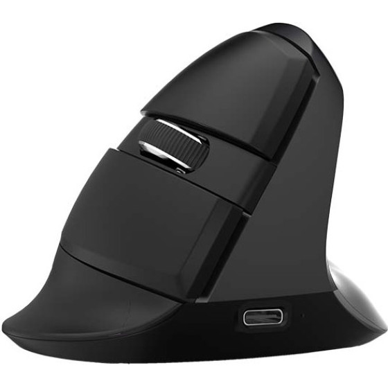 Delux �������� ������� Vertical M618 Mini BT+2.4G Rgb 4000DPi (�����) - (M618MIni (Iron Gray))