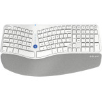 Delux Wireless Ergonomic Keyboard GM901D BT+2.4G (white) - (GM901D ( white))