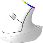 Delux Wireless Vertical Mouse 2.4G 1600DPi Rgb (white) - (M618C)
