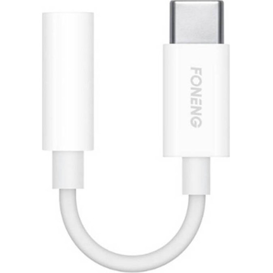 Foneng Audio Cable 3.5mm Jack To Usb type-C BM21 (white) - (BM21 White)