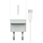Foneng Fast Charger 1x Usb K210 10.5W + Usb Type C Cable 1m - (K210 Type-C)