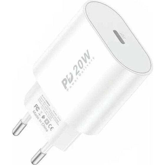 Foneng Fast Charger 1x Usb Pd 3.0 EU39 20W - (EU39 Single)