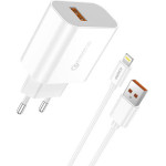 Foneng Fast Charger 1x Usb QC3.0 EU46 18W + Usb Lightning Cable - (EU46 iPhone)