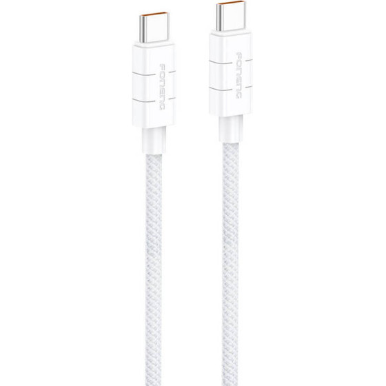 Foneng XS02 60W USB-C To USB-C cable, 1.2m (white) - (XS02 C-C white)
