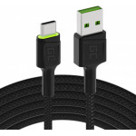 Green Cell Cable Usb - USB-C Gc Ray, 120cm, Green LED, With Ultra Charge, Qc 3.0 - (KABGC06)
