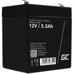 Green Cell Maintenance-Free Agm Vrla 12V 5.3Ah Battery (For Alarm system, Cash register, toy) - (AGM45)