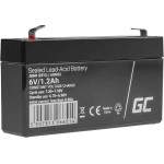 Green Cell Maintenance-Free Agm Vrla Battery 6V 1.2Ah (For Alarm system, Cash register, toy) - (AGM52)