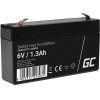 Green Cell Maintenance-Free Agm Vrla Battery 6V 1.3Ah (For Alarm system, Cash register, toy) - (AGM13)