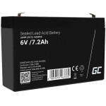 Green Cell Maintenance-Free Agm Vrla Battery 6V 7.2Ah (For Alarm system, Cash register, toy) - (AGM39)