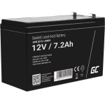 Green Cell Rechargeable Battery Agm 12V 7.2Ah Maintenancefree For Ups Alarm - (AGM05)
