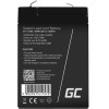 Green Cell Rechargeable Battery Agm 6V 5Ah Maintenancefree For Ups Alarm - (AGM11)