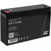 Green Cell Rechargeable Battery Agm 6V 7Ah Maintenancefree For Ups Alarm - (AGM12)