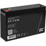 Green Cell Rechargeable Battery Agm 6V 7Ah Maintenancefree For Ups Alarm - (AGM12)