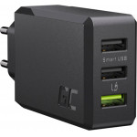 Green Cell Wireless Charger Gc Chargesource 3 3xUsb 30W With Ultra Charge And Smart Charge - (CHARGC03)