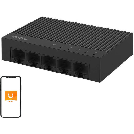 IMOU Lan Switch 5 ����� 100Mb/s (�����) - (SF105C)