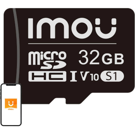 IMOU Memory Card Microsd 32GB (UHS-I, SDHC, 10/U1/V10, 90/20) - (ST2-32-S1)