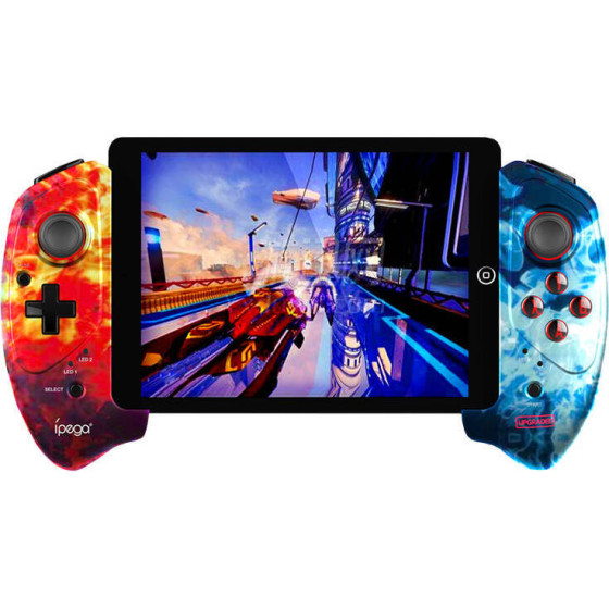iPega PG-9083B Wireless Controller / Gamepad With Phone Holder (flame) - (PG-9083B flame)