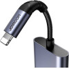 Joyroom 2-in-1 Audio Adapter Lightning To 3.5mm + Lightning (black) - (SY-L01)