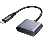 Joyroom 2-in-1 Audio Adapter Lightning To Double Lightning (black) - (SY-L02)
