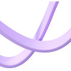 Joyroom 3in1 Colorful Usb To USB-C/Lightning/Micro Usb Cable 3.5A, 1m (purple) - (S-A40 Purple)