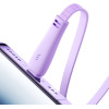 Joyroom 3in1 Colorful Usb To USB-C/Lightning/Micro Usb Cable 3.5A, 1m (purple) - (S-A40 Purple)