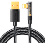 Joyroom Angle Cable To USB-A / Lightning / 1.2m S-UL012A6 (black) - (S-UL012A6 1.2m Black)