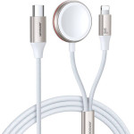 Joyroom Fast Charging Magnetic Charger 2-in-1 30W 1.5m (White) - (S-IW012)