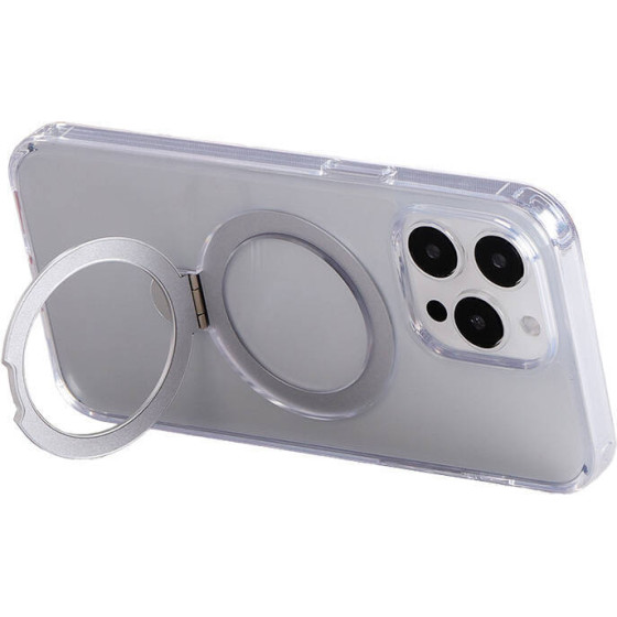Joyroom Magnetic Protective Phone Case With Holder JR-BP004 For Iphone 15 (transparent) - (JR-BP004 Ip 15 Trans)