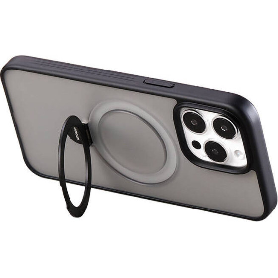 Joyroom Magnetic Protective Phone Case With Holder JR-BP004 For Iphone 15 Pro (black) - (JR-BP004 Ip 15 Pro B)