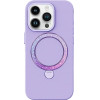 Joyroom Phone Case Dancing Circle PN-15L2 Iphone 15 Pro (purple) Without Packaging - (PN-15L2 Purp No box)