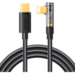 Joyroom S-C Lightning Angle 20W 1.2m Usb To USB-C Lightning Cable S-CL020A6 (black) - (S-CL020A6 1.2m Black)